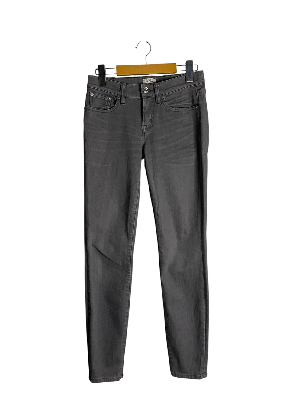 J. Crew Women's Gray Toothpick Super Skinny Denim Jeans